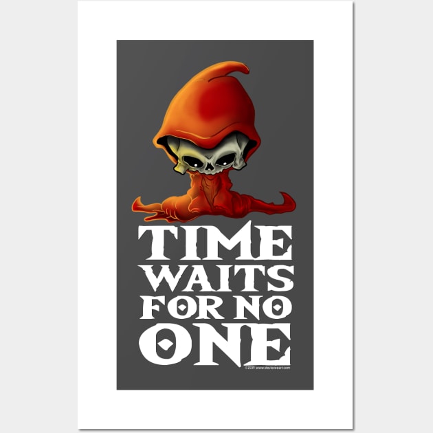 Time Waits For No One Grim Reaper Wall Art by steviezee